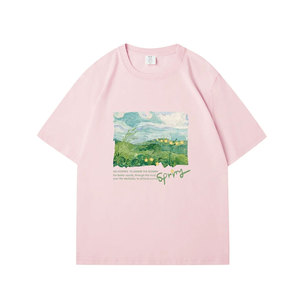 Nouveaux T-shirts Streetwear Oversize Imprimés Personnalisés 2026 pour Femmes – Confortables, Coupe Ample, Style Urbain Formel, Hauts en Coton Respirant - Product Image 4