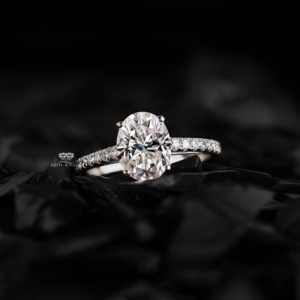2.00 CT Oval Lab Grown Diamond Engagement Ring IGI Certified 14K Gold Elegant Pave Bridal <b>Wedding</b> Jewelry Manufacturer Supplier - Product Image 1