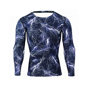 Chemises de compression pour hommes, dernière tendance, vente chaude, vêtements de fitness confortables, 100% coton - Product Image 1