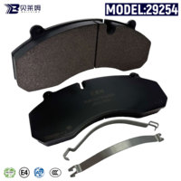 Nouvelles plaquettes de frein à disque pour camion WVA 29254 pour Faw Sinotruk Howo Hino Cascadia DAF Trailer, neuves, vente en gros, semi-métalliques/céramiques