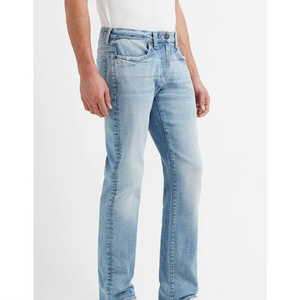 Jeans en denim pour hommes à prix de gros, coupe droite, décontractés, couleur unie, couleurs personnalisées, pantalons en denim modernes de haute qualité - Product Image 4