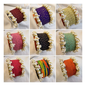 Juego de Brazaletes de Moda Chapados en Oro Personalizados para Mujer, Joyería de Boda para Novia, Proveedor Mayorista - Product Image 4