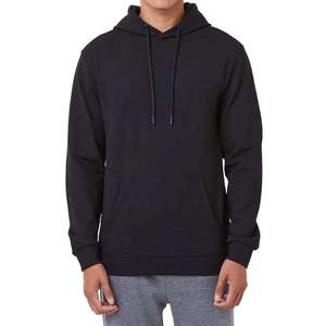 Custom Logo Wholesale <b>Plain</b> <b>Black</b> Heavyweight Fleece Oversized Pullover Hoodie Blank Cotton Streetwear Unisex Hooded <b>Sweatshirt</b> - Product Image 1