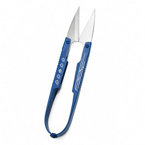 Ciseaux de coiffure professionnels en acier inoxydable, lame tranchante, pour droitiers, manche long, pliable, léger, outil de coupe de cheveux - Product Image 1