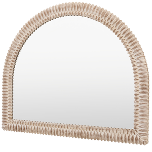 กรอบกระจกตกแต่งผนังสีขาวแบบทำมือ ดีไซน์ครึ่งวงกลม กระจกตกแต่งสไตล์โมเดิร์นสำหรับห้องนั่งเล่นและห้องนอน - Product Image 4