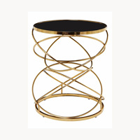 TABLE BOUTIQUE INDUSTRIELLE EN MÉTAL ET MARBRE UD-2626 DESIGN UNIQUE – TABLE BASSE MODERNE ÉLÉGANTE FAITE À LA MAIN ET PERSONNALISABLE POUR SALON