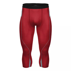 Pantalon de sport 85% polyester 15% élasthanne, logo personnalisé, vêtements de sport, baselayer de basketball, leggings de compression pour hommes, leggings de fitness - Product Image 1