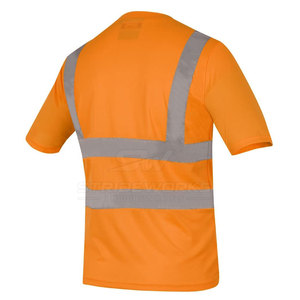 Camiseta de Trabajo Personalizada para Personal Industrial, Poliéster Ligero y Transpirable, Impresión de Alta Calidad, Alta Visibilidad, Marca Privada - Product Image 2