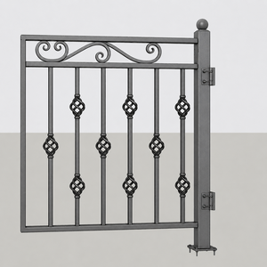 Barandillas de Balcón de Hierro Forjado a Mano, Balaustrada Decorativa Premium para Exteriores, para Villas y Hoteles en Todo el Mundo - Product Image 3