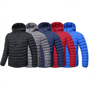 New <b>Winter</b> Jacket-Outdoor Windproof <b>Quilted</b> Stand Collar Puffer Coat with Front Logo - Product Image 1