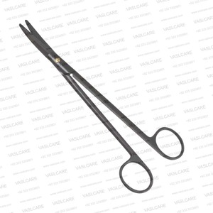 Les ciseaux de tenotomie dentelés CeraCoat Stevens sont des ciseaux chirurgicaux courbés délicats pour la tenotomie, destinés aux ORL et à la microchirurgie, par Vaslcare. - Product Image 2
