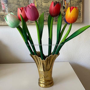 El mejor producto en 2025, florero y macetas de Metal de latón, nuevos jarrones y macetas hechos a mano, decoraciones navideñas para bodas - Product Image 6