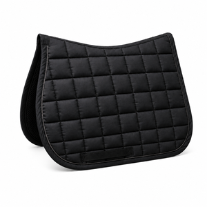 Tapis de selle polyvalent de style européen de luxe, en coton durable avec rembourrage en polyester, pour l'équitation générale et l'entraînement. - Product Image 1