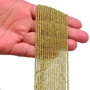 Peridoto AAA+ de 3 mm, Cuentas Redondas Lisas, Peridoto Verde Natural, Cuentas Sueltas de Piedras Semipreciosas para la Fabricación de Joyas - Product Image 3