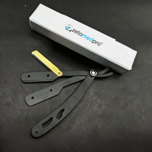 Rasoir à lame unique en acier inoxydable de haute qualité, style turc, pour le rasage du visage et du corps en salon ou à domicile - Product Image 2