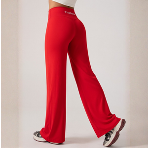 Pantalones de Yoga de Cintura Alta para Mujer, Pierna Ancha, Tallas Grandes, para Gimnasio, Entrenamiento, Fitness, Ropa Deportiva con Logotipo Personalizado - Product Image 1