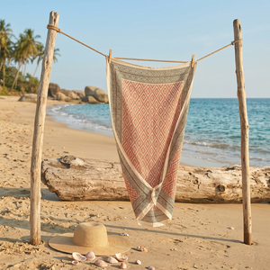 Paréo de plage sexy pour femme, imprimé à la main en Inde, 1 pièce, séchage rapide, anti-UV - Product Image 6