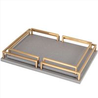 Plateau de service élégant pour la cuisine et le salon, design contemporain en acier, taille et forme personnalisables, plateau de service fantaisie