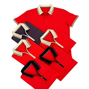 เสื้อโปโลแขนสั้นผู้ชาย ผ้าถัก สีพื้น ทรงลำลอง ปกติ มีปก - Product Image 2