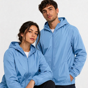 Veste de safari imperméable à capuche pour homme de haute qualité, vêtements de sport d'extérieur, 100% polyester, légère, veste de pluie pour le golf - Product Image 6