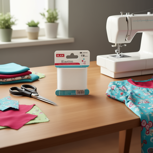 Nastro Elastico Ilan 40Mm 1M Bianco Per Artigianato E Cucito - Product Image 2