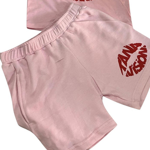 Conjunto de Camiseta y Pantalones Cortos con Estampado Tana Vision Rosa, Ropa Casual de Verano para Hombre, Tejido de Algodón, Estilo Urbano, Ecológico, Precio Bajo - Product Image 3
