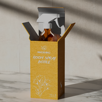 Bouteille pulvérisateur en plastique de type carte, étanche à l'air, 500 ml, avec pompe pulvérisatrice pour sérum et shampoing pour soins de la peau INNORHINO