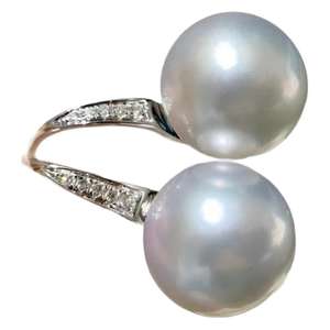 Pendientes de Perlas Naturales de Alta Calidad de 10-11 mm, Luz Dorada con Piel Lisa y Cuentas Doradas Brillantes, Joyería de Plata 925 - Product Image 5