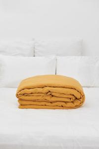 Juego de Funda Nórdica de Algodón 100% Lavado Color Mostaza con 2 Fundas de Almohada, Edredón Bohemio para Uso en Hogar, Hotel y Bodas - Product Image 3