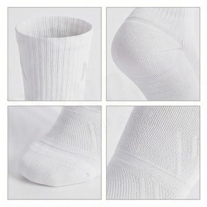 Crew <b>Socks</b> Geometric Pattern Blue Breathable Running <b>Socks</b> for Adults Spring Season - Product Image 4