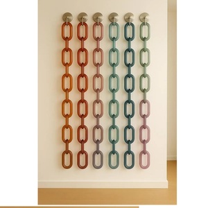 Modern Luxury Resin Acrylic Chain Link Hanging Decoration Transparent Accent for Home Wall hanging chain available - Product Image 3