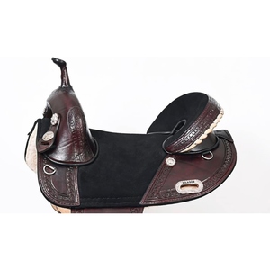 Selle de cheval western en cuir véritable sur mesure, équipement d'équitation de qualité supérieure pour cow-boy, équipement équestre, fabricant OEM en gros - Product Image 2