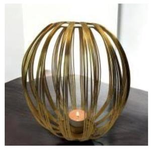 Porte-bougie pour Noël et mariages, design unique, finition dorée, aspect royal, porte-bougie votif - Product Image 1