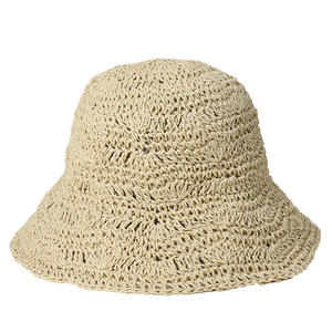 Sombrero de Pescador de Ala Ancha con Lazo, Tejido a Mano, de Poliéster/Algodón para Mujer, Plegable, para Playa, Deportes, Vacaciones y Viajes de Verano - Product Image 4