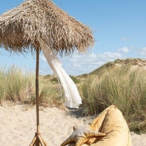 Sombrilla Tiki de Bambú Natural para Jardín, Parasol con Techo de Paja, Protección Solar para Resort, Hotel, Cafetería, Venta al por Mayor Kingcraftviet - Product Image 1