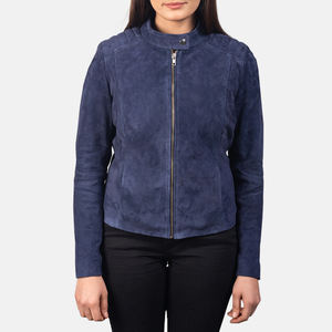 Veste d'hiver en daim véritable pour femme avec doublure en laine, imperméable et respirante pour un confort durable et un style élégant au quotidien - Product Image 1