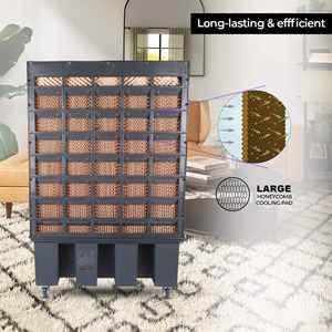 Refroidisseur d'air pour magasin RAMBO 100 LTR AIR COOLER (ALU) avec un puissant jet d'air et un réservoir d'eau pour une longue durée de refroidissement en intérieur et en extérieur - Product Image 4