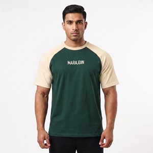 Camiseta Raglán Negra y Blanca para Hombre, con Logotipo Personalizado, Estilo Béisbol, Manga en Contraste, Ropa Deportiva Informal, Top de Moda - Product Image 5