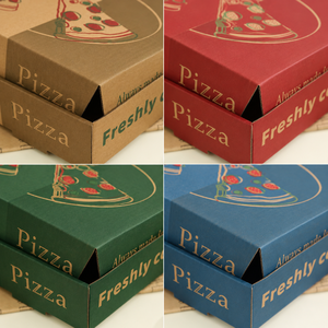 Boîte à pizza délicieuse en papier kraft rectangulaire avec fentes, doublée de papier aluminium, recyclable, impression quadricolore, emballage alimentaire - Product Image 4