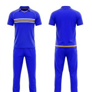 Conjunto de Uniforme de Cricket con Opciones de Diseño de Sublimación Ilimitadas, Impreso en Poliéster 100% |   Camiseta Polo para Hombres, Mujeres y Adultos, Ropa de Cricket - Product Image 1