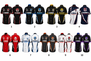 Polo coupe-vent professionnel pour équipe de course automobile, manches courtes, uniforme d'atelier, vêtements de mécanicien pour hommes, motocross - Product Image 6
