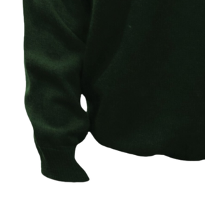 Pull en maille col en V The Links vert forêt pour femme, avec nom d'organisation, vêtement décontracté, uniforme, personnalisable avec logo - Product Image 2