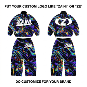 ชุดวอร์มกันลม ZAINI Premium 300g โพลีเอสเตอร์ หลายสี พร้อมโลโก้แบบรีดร้อน ชุดออกกำลังกายสำหรับผู้ชาย ฤดูหนาว สวมใส่สบาย มีฮู้ด - Product Image 1