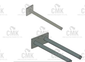 Brazo de Remolque de Alta Resistencia para Sistema de Barra Colectora DSL, Soporte de Cable para Grúa EOT, Estructura de Acero Galvanizado Duradera, Hecho en India - Product Image 2