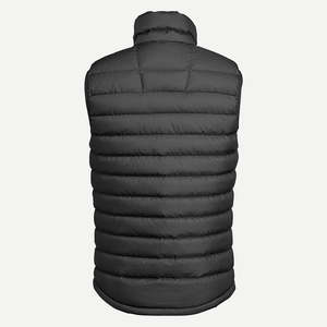 เสื้อกั๊กพัฟเฟอร์ผู้ชายสีดำราคาส่งถูก แบบควิลท์ ดีไซน์สั่งทำได้ คอตั้ง แขนกุด - Product Image 2