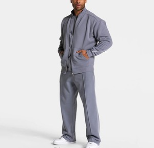 เสื้อผ้าผู้ชายคุณภาพสูง ทรงหลวม คอตั้ง ผ้าฝ้ายหนา 100% ระบายอากาศได้ดี แห้งเร็ว เหมาะสำหรับออกกำลังกาย ฟิตเนส วิ่ง เล่นกีฬา สตรีทแวร์ - Product Image 5