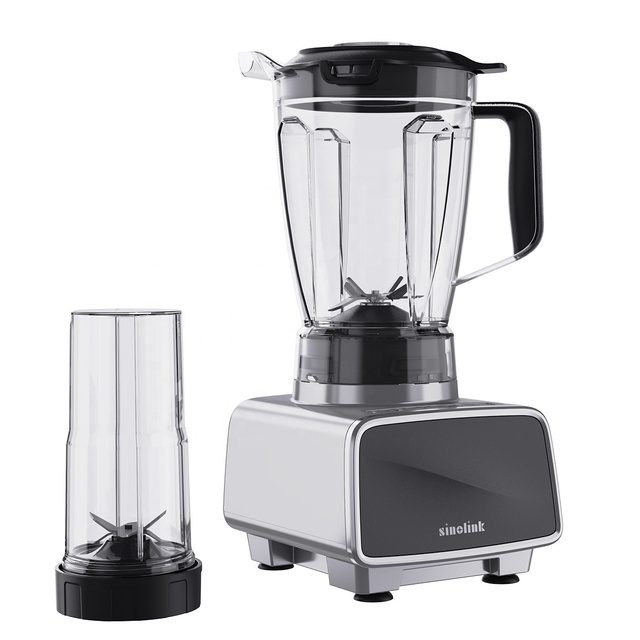 Professional 1200W High-Performance Blender Push Button Controls 3 Speeds Variable Speed Plastic Housing Household Use Excellent