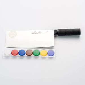 Couteau de chef JAYA MATA 8 pouces en acier inoxydable allemand 1.4116, extra-affûté, finition polie, pour droitier, manche en plastique - Product Image 2