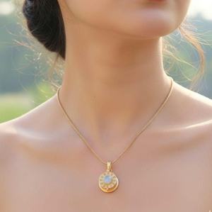Natural Moonstone Secret Compartment <b>Locket</b> Pendant Handmade 925 Sterling Silver Vintage Style Third Party Certified Unisex - Product Image 1