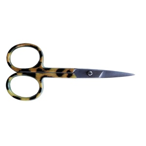 Ciseaux à cuticules Ryzer Studio à lame courbée, en acier inoxydable, pointe acérée, manche rose, étui en cuir, pour manucure à domicile, outil de beauté - Product Image 2